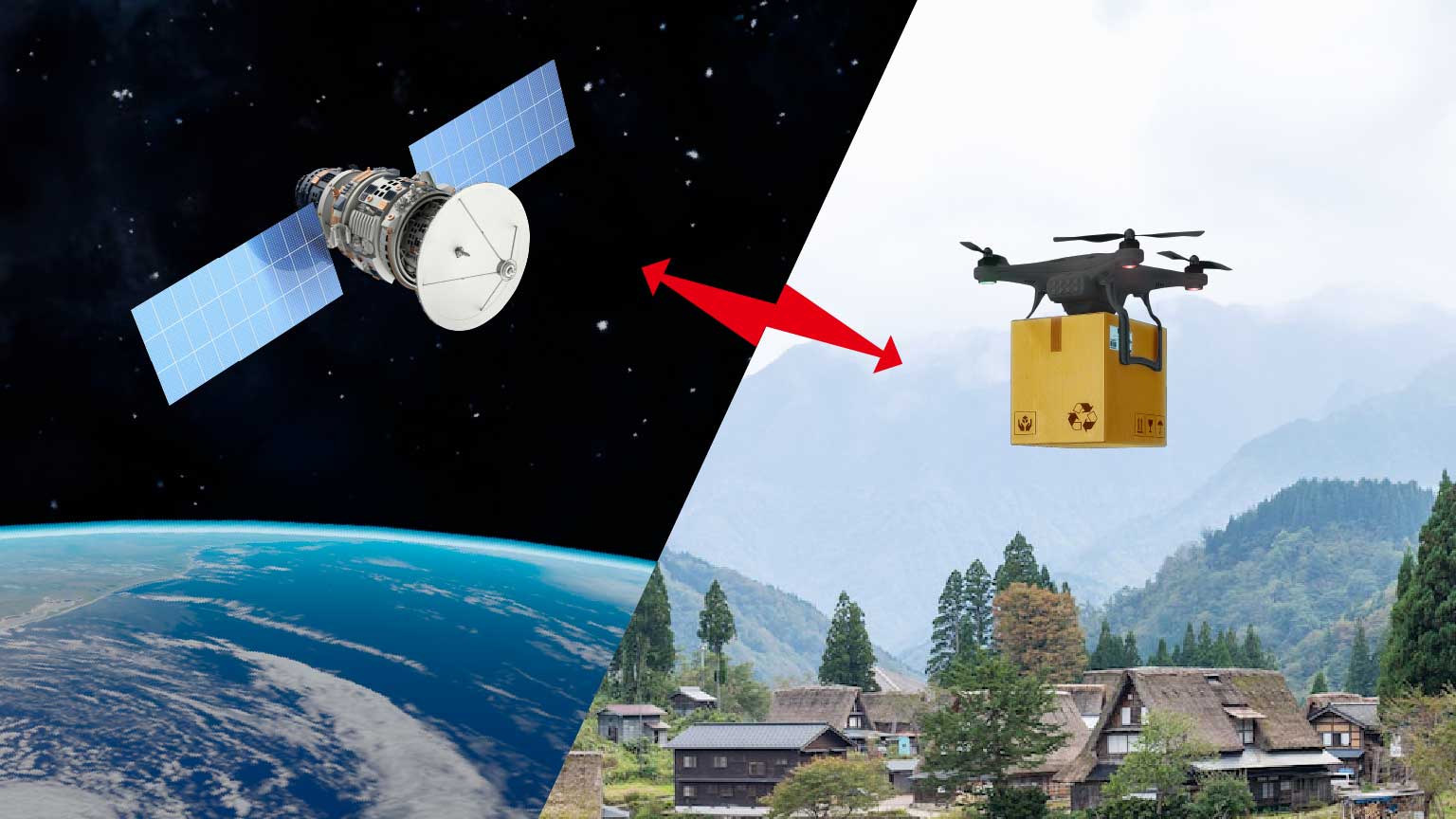 ドローン配送のイメージ